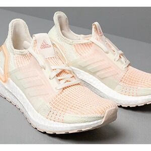 Adidas Ultra Boost 19 Off White‎ Glow Orange (Women's) 6.5